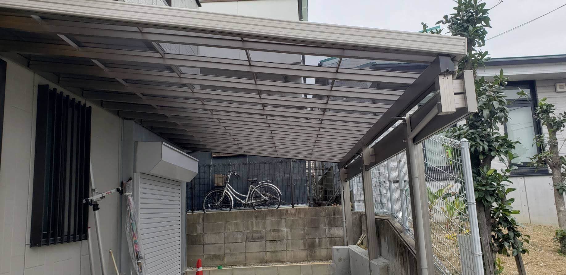 テラス新設工事 | 名古屋市北区のエクステリア工事ならイズ美