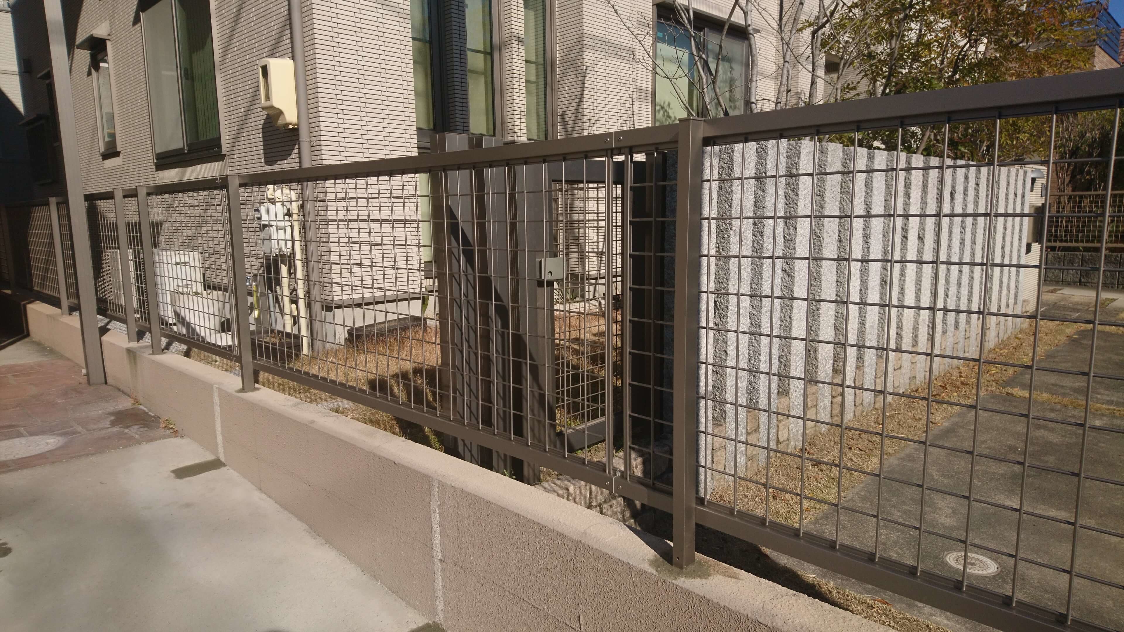 フェンス新設工事 | 名古屋市北区のエクステリア工事ならイズ美