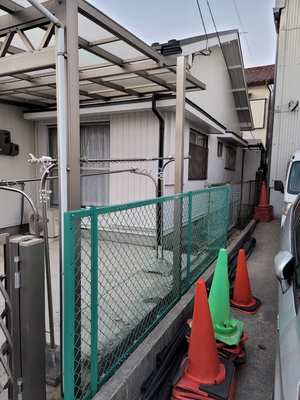 グリーンフェンスの設置 | 名古屋市北区のエクステリア工事ならイズ美